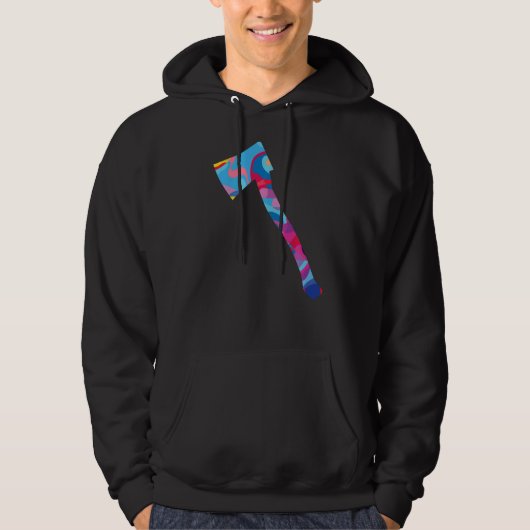 Ax Ax Colorful Graphic Hoodie (Voorkant)