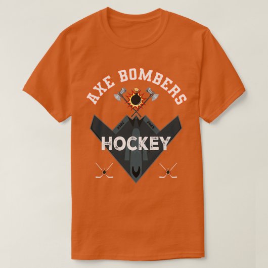 Ax Bombers Hockey Team T-shirt (Design voorkant)