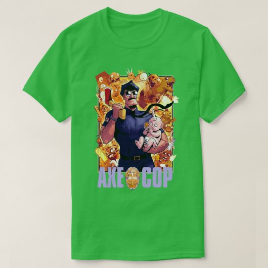 Ax Cop Merch 4 T-shirt (Design voorkant)