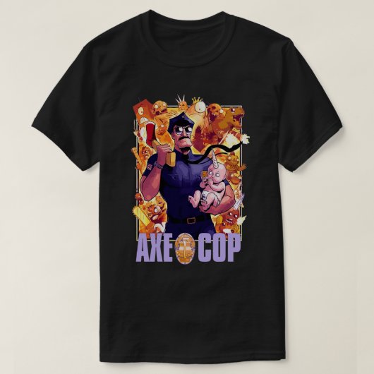 Ax Cop Merch Classic TShirt (Design voorkant)