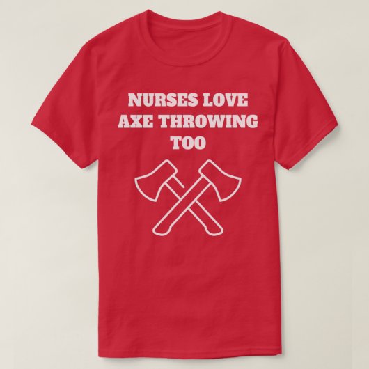 Ax die verpleegkunde verzorgt t-shirt (Design voorkant)