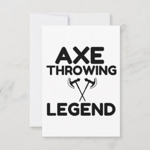 AX DROWENDE LEGEND BEDANKKAART