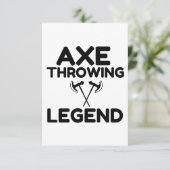 AX DROWENDE LEGEND BEDANKKAART (Staand voorkant)