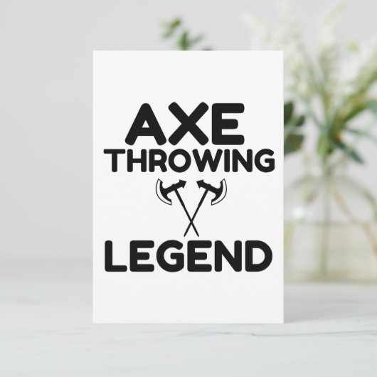 AX DROWENDE LEGEND BEDANKKAART (Staand voorkant)