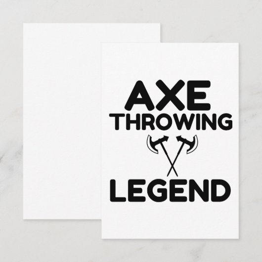 AX DROWENDE LEGEND BEDANKKAART (Voorkant / Achterkant)