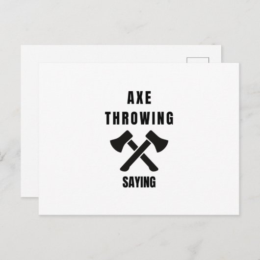 Ax-gezegde Aankondigingskaart (Voorkant / Achterkant)