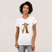 AX-Giraffe Het Sax-Shirt afspelen T-shirt (Voorkant volledig)