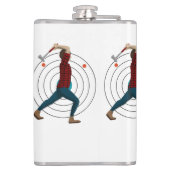 Ax gooien heupfles (Achterkant)