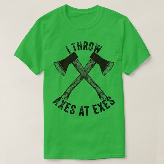 Ax gooit met Tomahawk dubbele bijl cadeau 20 T-shirt (Design voorkant)