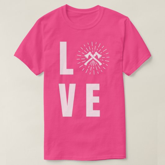 Ax gooit met Tomahawk dubbele bijl cadeau 35 T-shirt (Design voorkant)