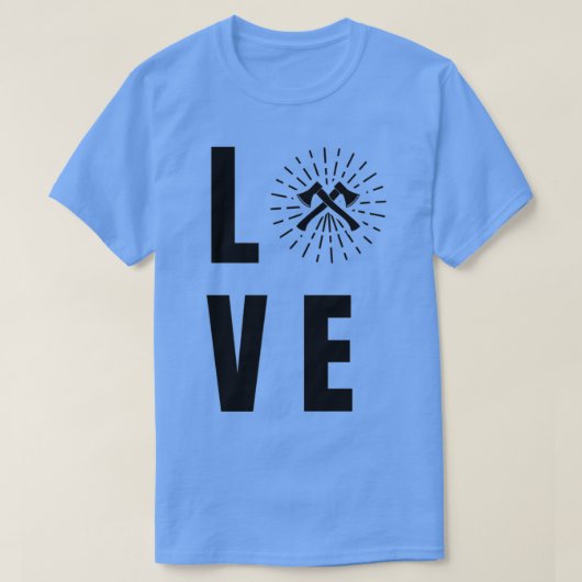 Ax gooit met Tomahawk een dubbele bijl cadeau 27 T-shirt (Design voorkant)