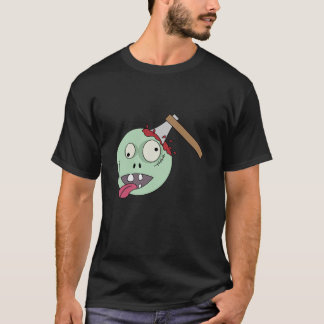 Ax in het hoofd van Zombie T-shirt