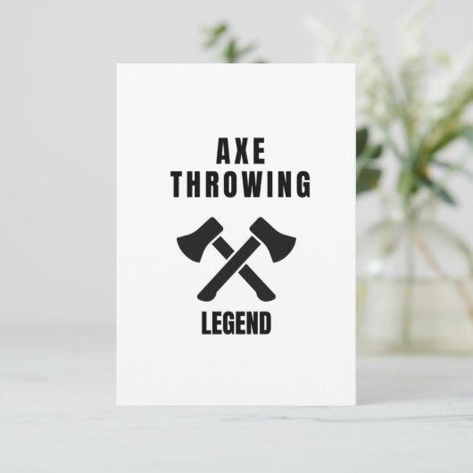 Ax-legende Bedankkaart (Staand voorkant)