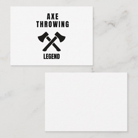 Ax-legende Visitekaartje (Voorkant / Achterkant)