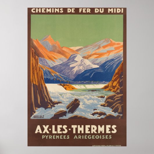 AX LES THERMES POSTER (Voorkant)