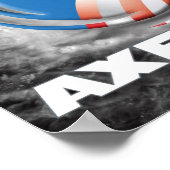 Ax Mannen blazen je als een orkaan Poster (Hoek)