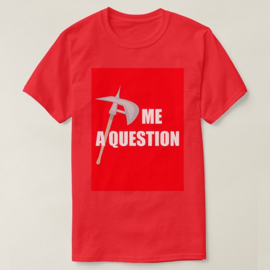 Ax me a Vraag 2 Red T-shirt (Design voorkant)