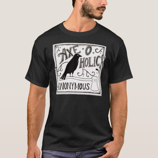 Ax-o-Holics Anonymous Black Raven Classic T-Shir T-shirt (Voorkant)