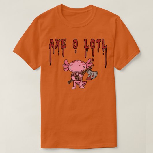 Ax O Lotl axolotl T-shirt (Design voorkant)