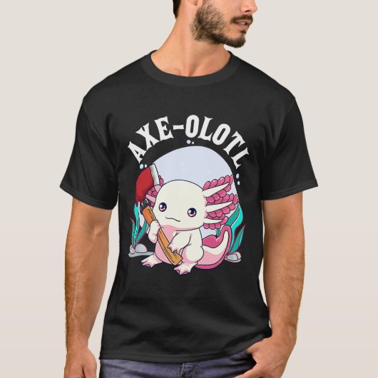 Ax olotl Cute Axolotl Holding T-shirt (Voorkant)
