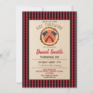 Ax Throing Birthday Fun Wood Lumberjack Pset in Kaart