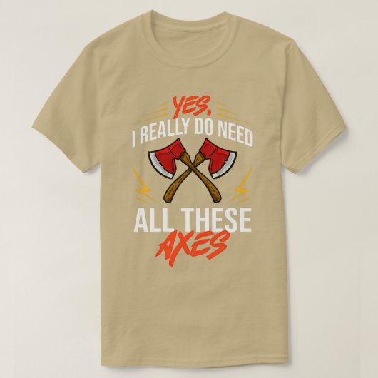 Ax Throing Competition Game Thrower 8 T-shirt (Design voorkant)