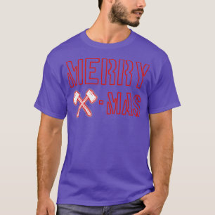Ax Throing kerstcadeautjes met prettige kerst T-shirt