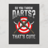 Ax Throing Lumberjack Darts Forest Carpenter Briefkaart (Voorkant)