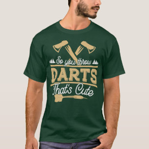 Ax Throing zodat je een kunstje gooit dat 3 vouwt T-shirt