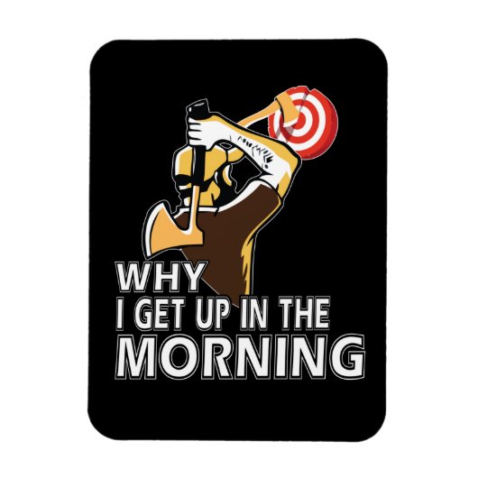 Ax Thrower Gift Mannen Hatchet Ax Throding Magneet (Verticaal)