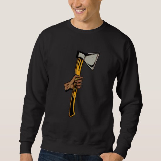 Ax Thrower Target Hatchet Lumberjack Hand Ax Th Trui (Voorkant)