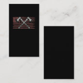 Ax Throwing American Flag USA Woodworking Visitekaartje (Voorkant / Achterkant)