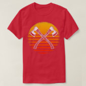 Ax Throwing Axes en Tomahawks T-shirt (Design voorkant)