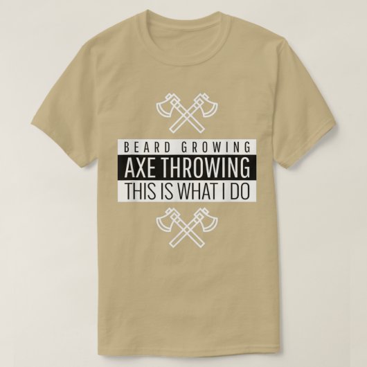 Ax Throwing Beard Lovers 2 T-shirt (Design voorkant)