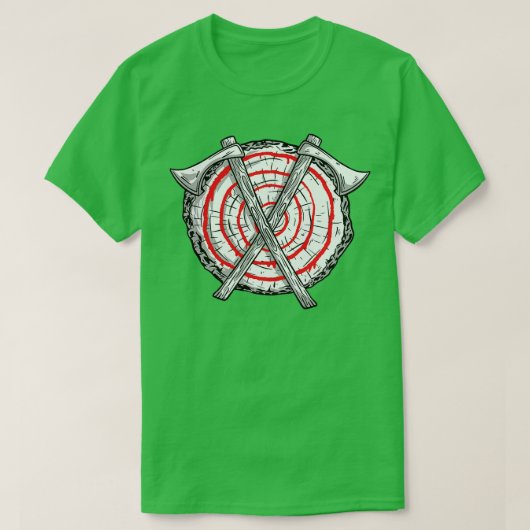 Ax Throwing Bullseye Master Viking Warrior Axes T-shirt (Design voorkant)