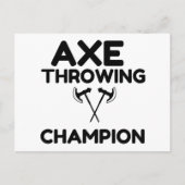 AX THROWING CHAMPION BRIEFKAART (Voorkant)