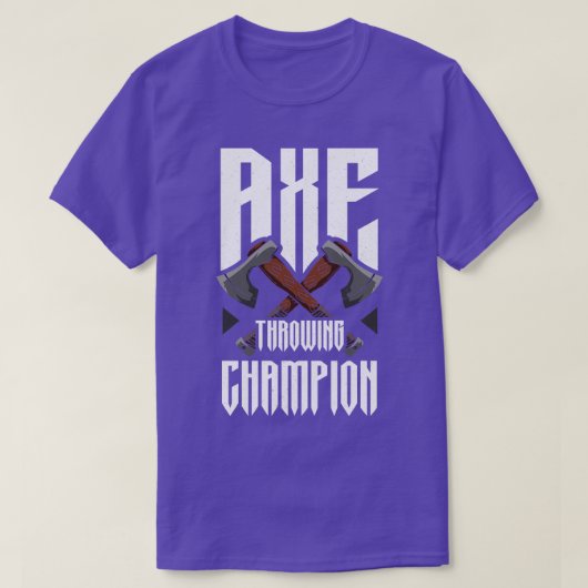 Ax Throwing Champion Funny Ax Throwing T-shirt (Design voorkant)