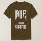 Ax Throwing Champion Funny Ax Throwing T-shirt (Design voorkant)