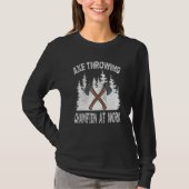 Ax Throwing Champion op het werk Lumberjack Mornin T-shirt (Voorkant)