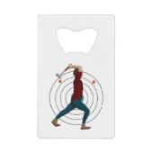 Ax Throwing Creditkaart Flessenopener (Voorkant)