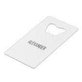 Ax Throwing Creditkaart Flessenopener (Achterkant Gekanteld)