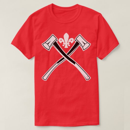 Ax Throwing Crossed Axes Funny Ax Throwi T-shirt (Design voorkant)