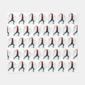 Ax Throwing Fleece Deken (Voorkant (Horizontaal))