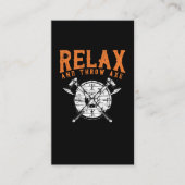 Ax Throwing Gezegde Woodarbeider Joke Ax Thrower Visitekaartje (Voorkant)