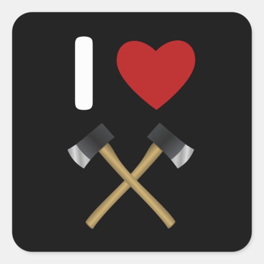 Ax Throwing Gift Hatchet Throwing Ax Throwing Vierkante Sticker (Voorkant)
