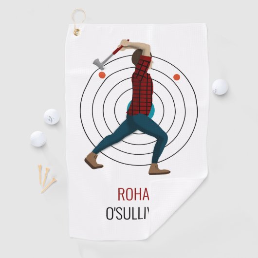 Ax Throwing Golfhanddoek (Insitu)