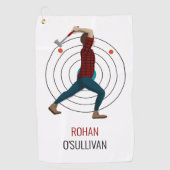 Ax Throwing Golfhanddoek (Voorkant)