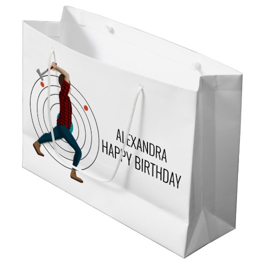 Ax Throwing Groot Cadeauzakje (Voorkant Gekanteld)