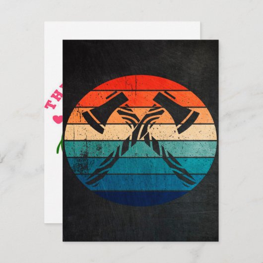 Ax Throwing Hatchet Kaart (Voorkant / Achterkant)