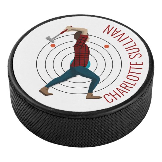 Ax Throwing Hockey Puck (3/4)